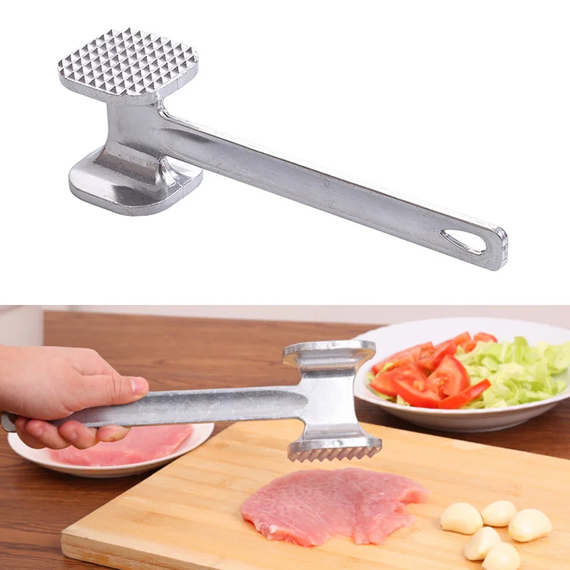 20x5cm Double sided Baking Steak Tenderizer Aluminum Alloy Meat
