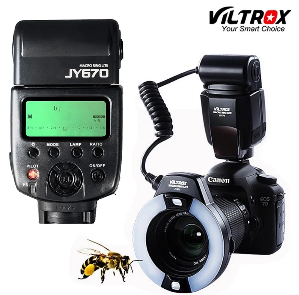 

JY-670 DSLR Camera photo LED Macro Ring Lite Flash Speedlite Light for Canon Nikon Pentax Olympus DSLR