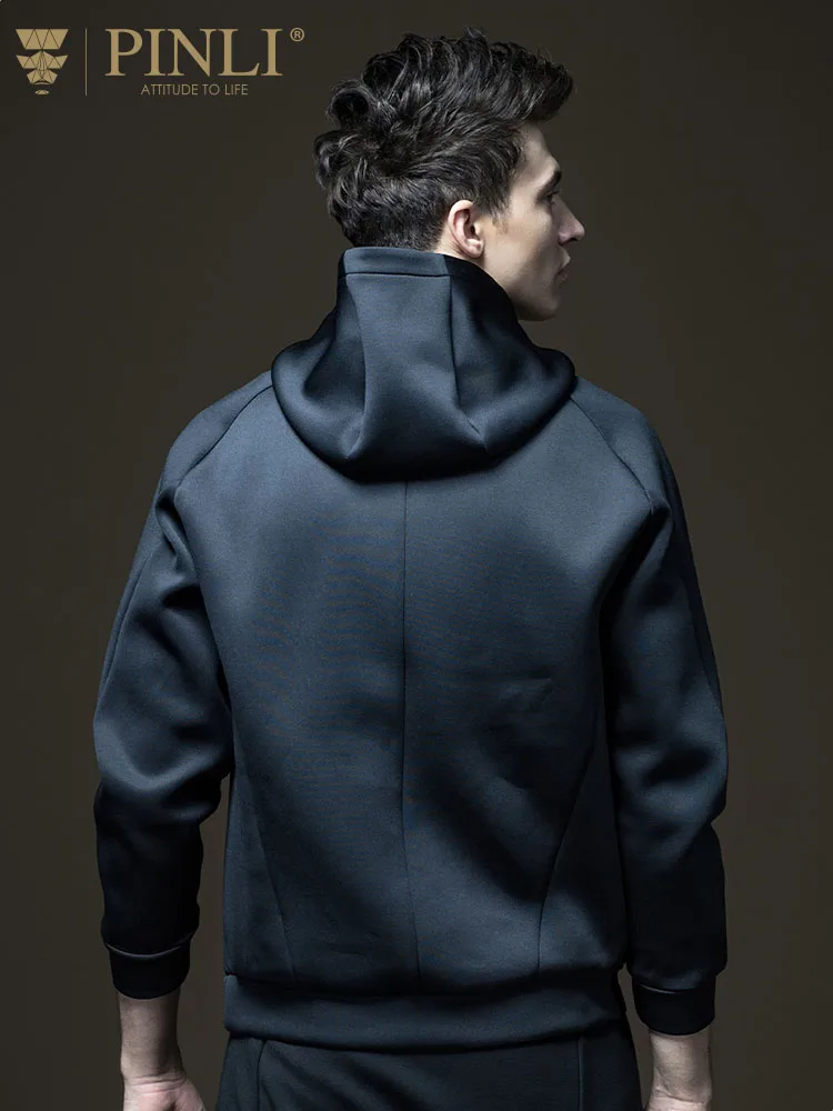 Moletom Moleton Masculino топ из ацетата цельный Pinli изделие простой чистый цвет Мужское