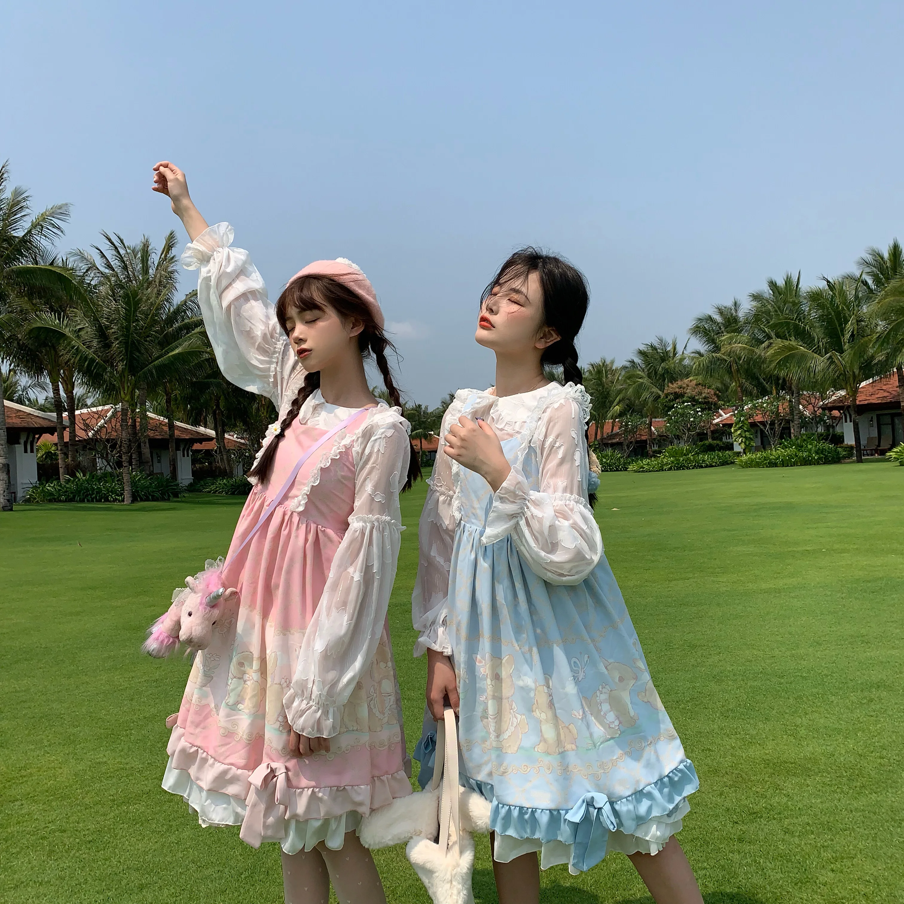 Vadim Nieuwe Real 2019 Sennu Wil Gaan Het Strand.) Eekhoorn Konijn Zachte Meisje Gedrukt Lolita Jurk Japanse Originele Lente Stijl Vadim Nieuwe Real 2019 Sennu Wil Gaan Het Strand.) Eekhoorn Konijn Zachte Meisje Gedrukt Lolita Jurk Japanse Originele Lente Stijl