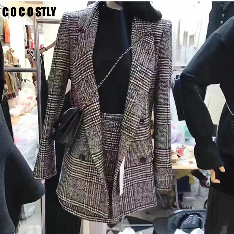 plus size tweed suit
