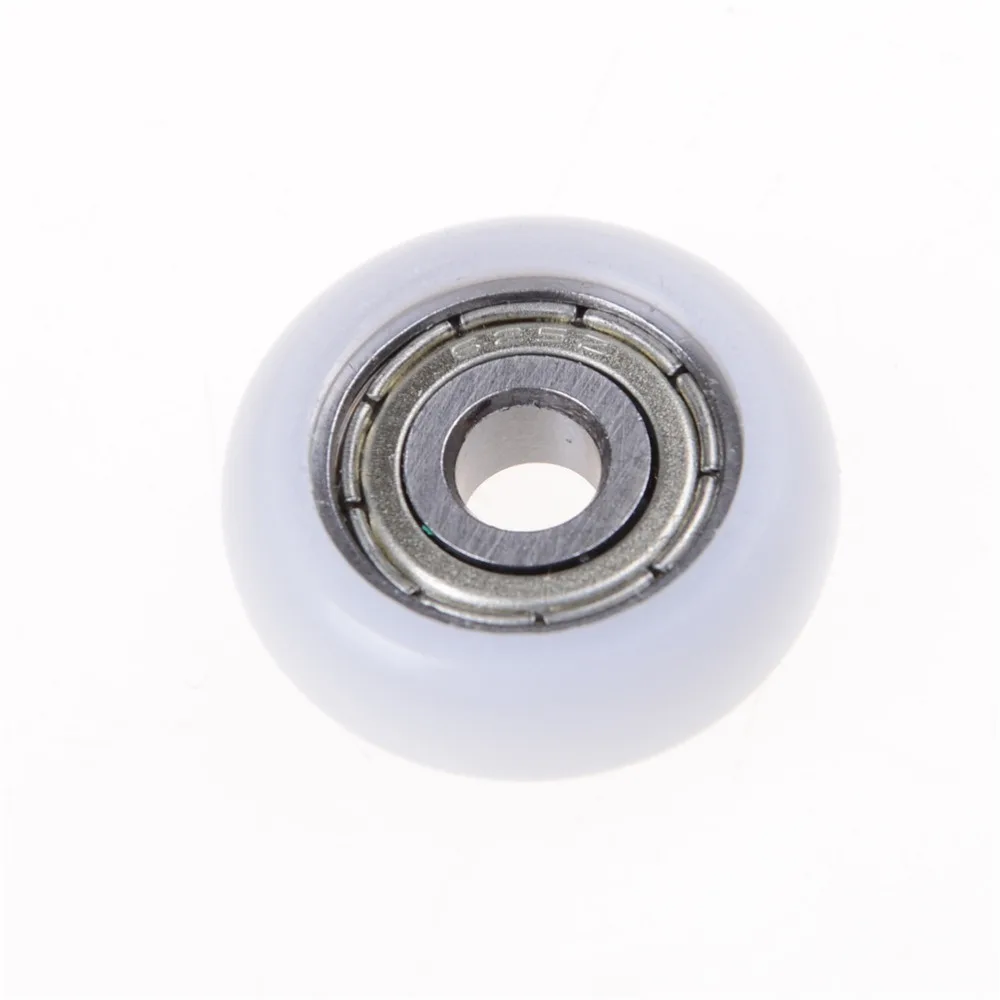 1pcs 5*21.5*7mm Nylon Plastic Carbon Steel Bearings Pulley Wheels Embedded Groove Suitable For Furniture Hardware Accessories