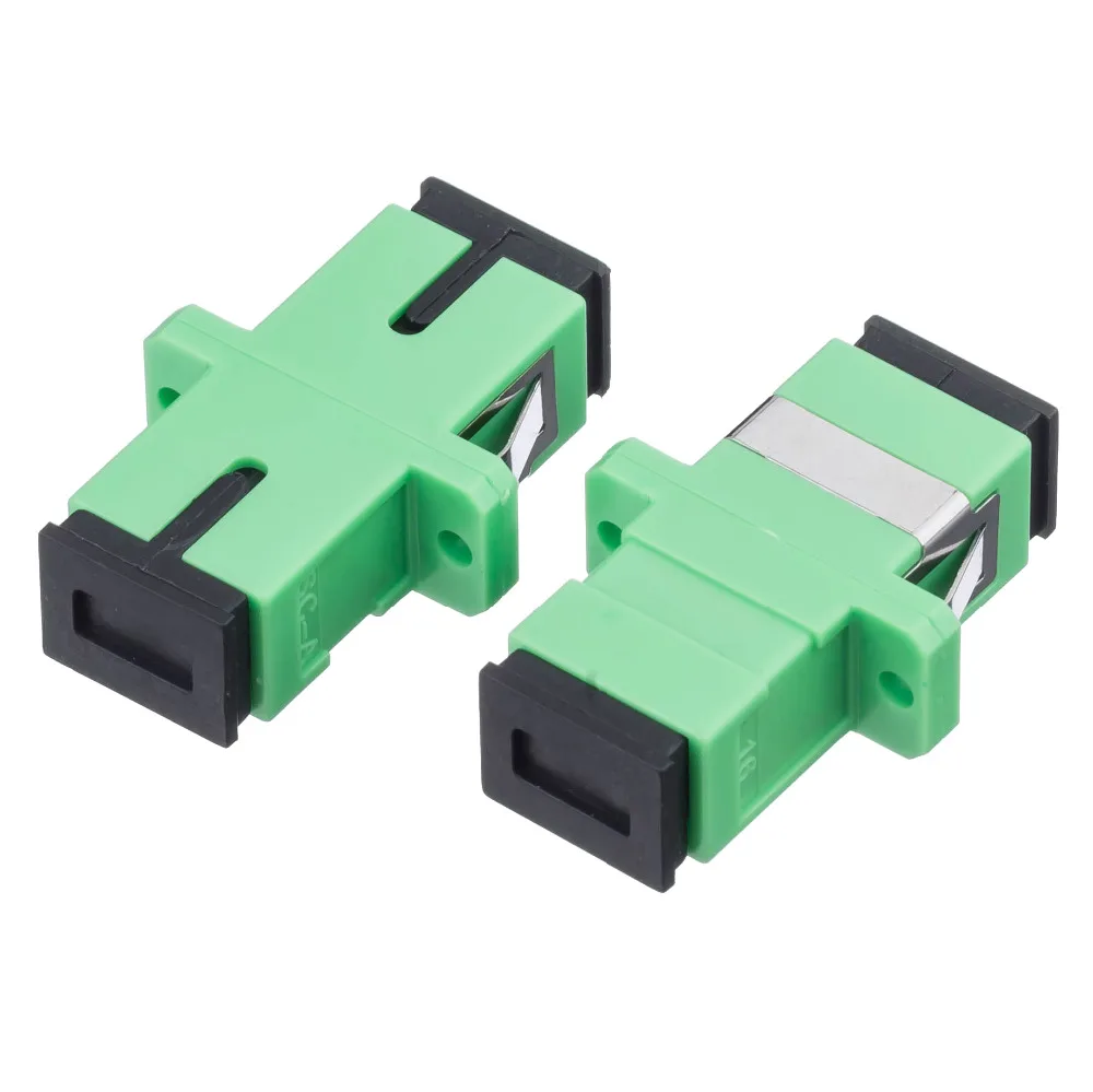 

50PCS/bag SC APC Simplex mode Fiber optic Adapter SC APC Optical fiber coupler SC Fiber flange SC APC connector