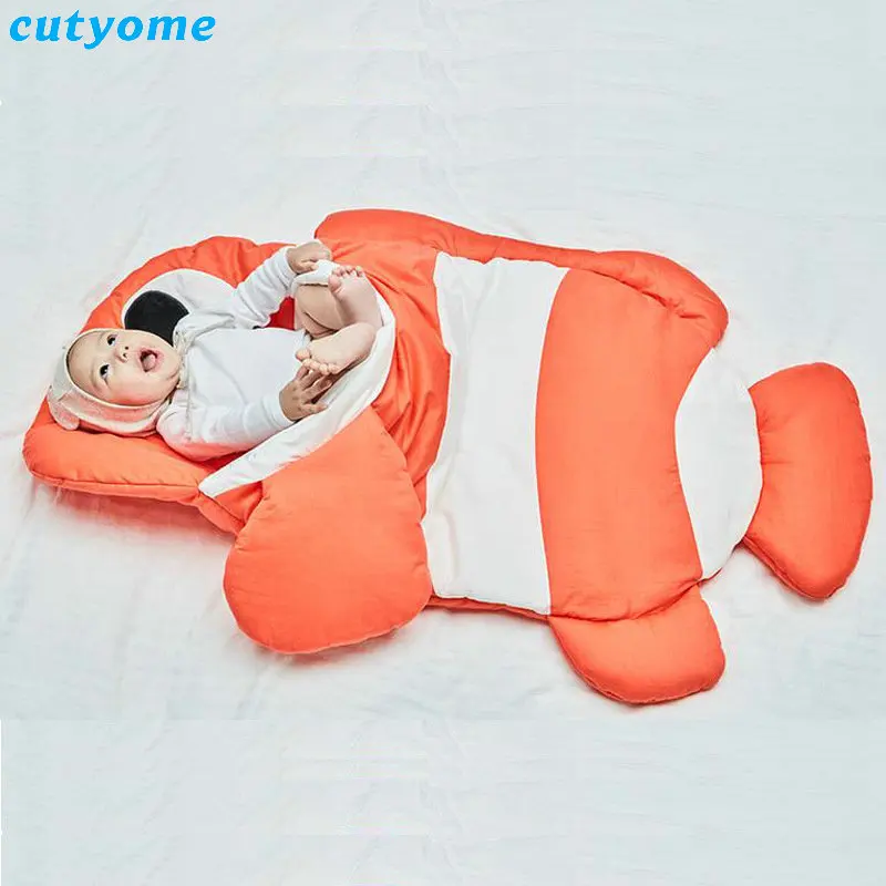 Newborn Baby Stroller Shark Fish Sleeping Bags Infant Winter Wrap Sleep