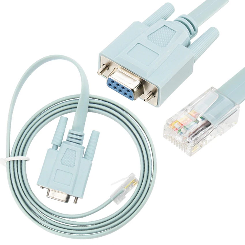 Cat5e RJ45 CAT6 для RS232 DB9 консоли Ethernet Кабель-адаптер для маршрутизатор сети Z09 консоль фрезерный станок для быстрой зарядки 500 шт