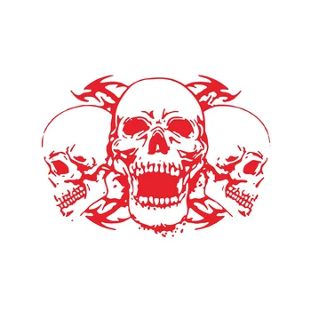 

Sticker Graphics Decal Car Hood Cover Vinyl Skull Skeleton Reflective Universal 1pcs 39*60CM