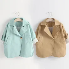 Cheap 2018 Spring Autumn Fashion 3-5 6 7 8 9 10 Years Child Outerwear Coats Lace Patchwork Baby Kids Girls Three Quarter Sleeve Trench Cheap 2018 Spring Autumn Fashion 3-5 6 7 8 9 10 Years Child Outerwear Coats Lace Patchwork Baby Kids Girls Three Quarter Sleeve Trench