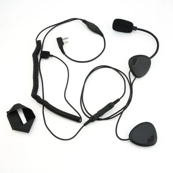 

Upgrade Finger PTT Motorcycle Helmet Headset MIC for KENWOOD TYT for BAOFENG UV-5R RETEVIS H777 PUXING Walkie Talkie C2242A