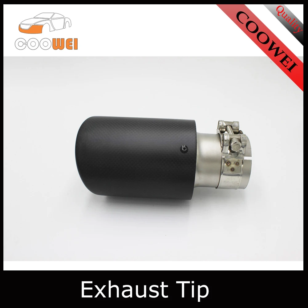 

Without Logo 114mm Outlet Carbon Fiber Exhaust Tip/Muffler End Pipes Stainless Steel Car Exhaust Tips