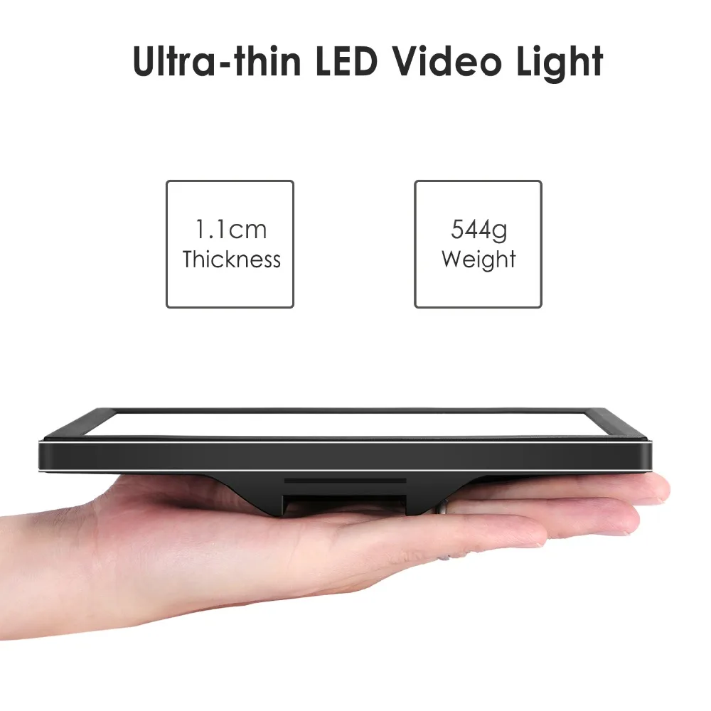 Battery NOT Included SMD LED Light Panel for Softer Lighting Photography Ultra Thin Neewer Camera LED Video Light 3200K to 5600K Variable Color Temperature and Dimmable Light T100