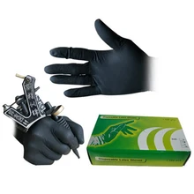 100 шт. Средний одноразовые черный нитриловые перчатки татуировки Популярные Новинки года pofesstional татуировки Интимные аксессуары Accessoire де татуировки