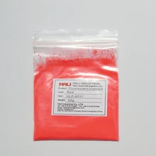 Флуоресцентный порошок, флуоресцентный пигмент, полировка для ногтей, пункт: HLP-8011, цвет: красный, 1 лот = 50 г, широко используется