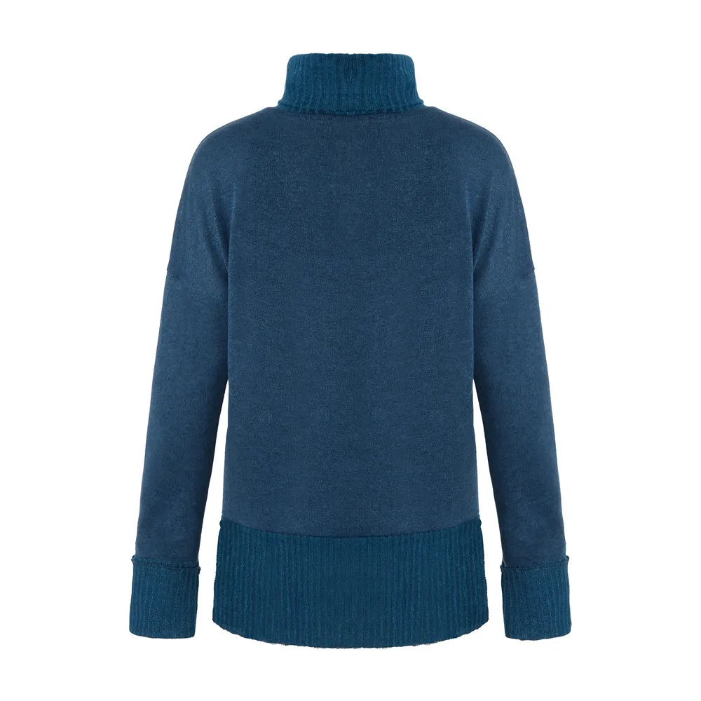 2018 NEW Cotton Blend Winter Womens Loose Oversized Casual Turtle Turtleneck Neck Sweater Pullover Tops Shirt High Quality