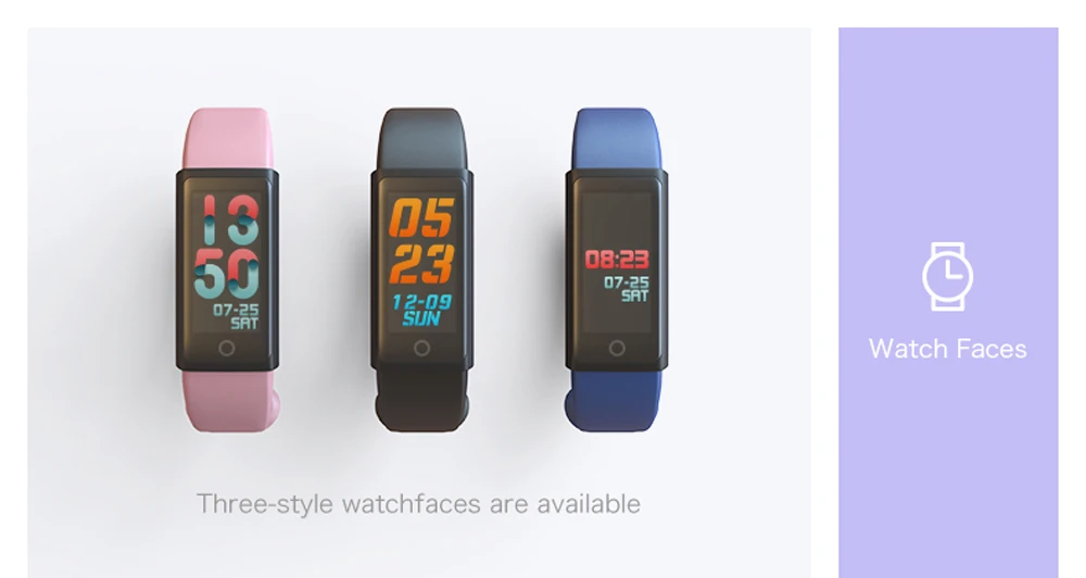 Chiclits Smart Bracelet X6S Fitness Wristband Tracker Pedometer Blood Pressure Heart Rate Monitor Wrist Watch Intelligent Bracelet (10)