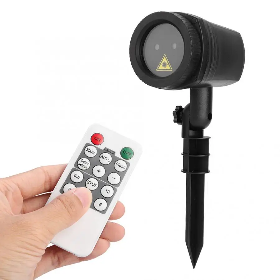 Светодиодный мерцающий Ла-ser свет проектора для сада на открытом воздухе вечерние Применение с пультом дистанционного управления
