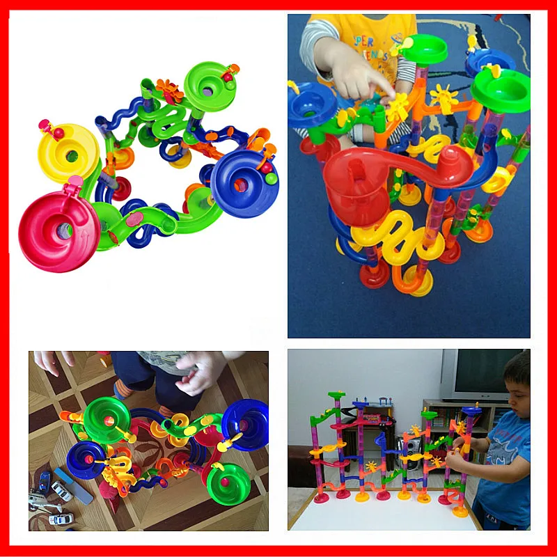 6 Colors DIY Construction Marble Race Run Maze Balls Pipeline Type Track Building Blocks Baby Educational Block Toy For Children baby-building-blocks : image 6 Colors DIY Construction Marble Race Run Maze Balls Pipeline Type Track Building Blocks Baby Educational Block Toy For Children baby-building-blocks