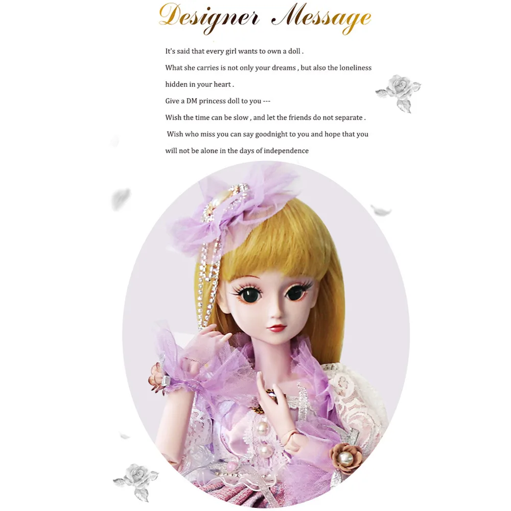 Комплект из четырех предметов BJD Кукла SD 60 см/24 дюйма принцесса невеста для