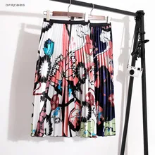 Женская Юбка-миди в богемном стиле, лето, модная повседневная плиссированная пляжная юбка Harajuku