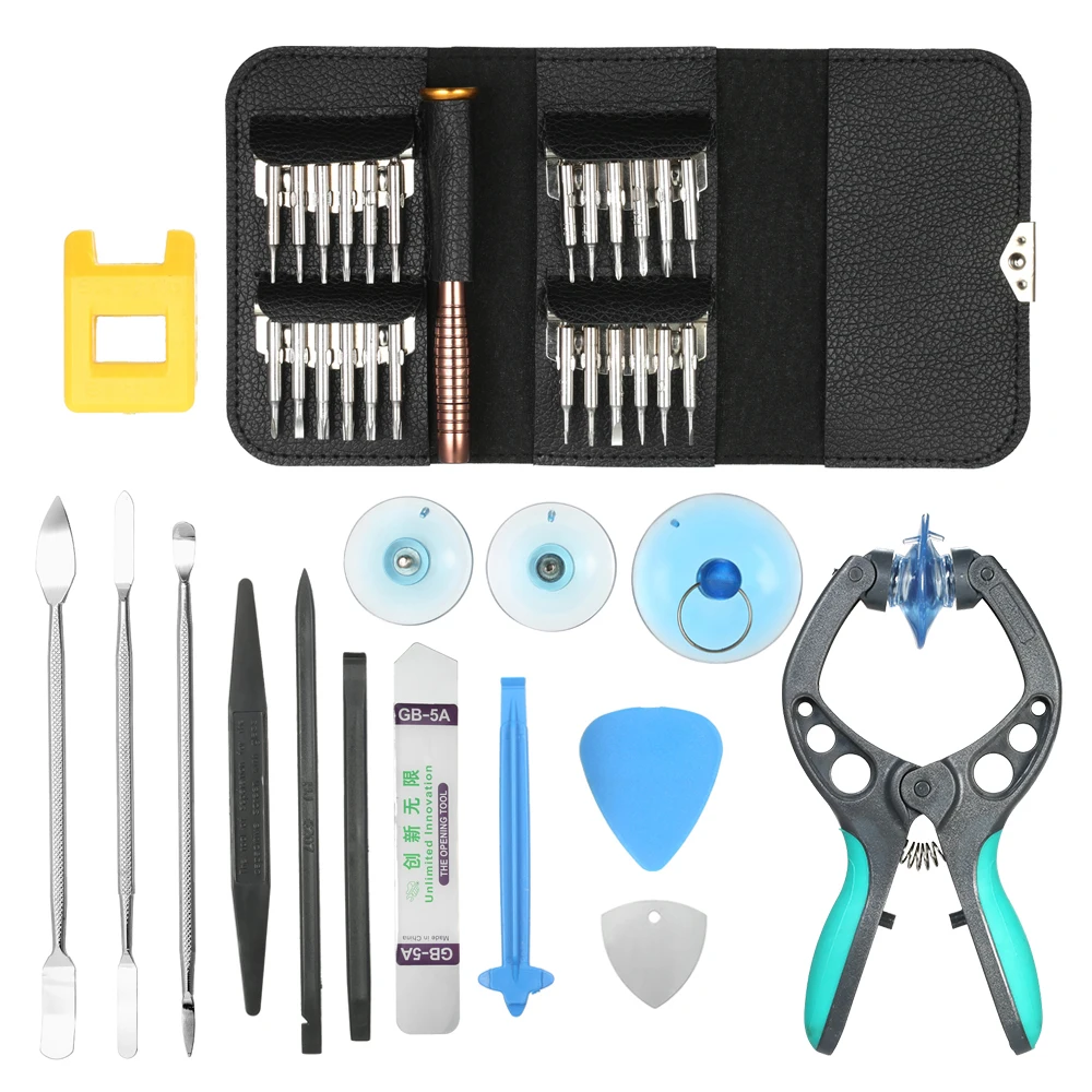 

DIY 38 in 1 Mobile Phone Screen Opening Pliers Repair Tools Kit Screwdriver Set Fix Tool Set for watch Cellphone Laptop