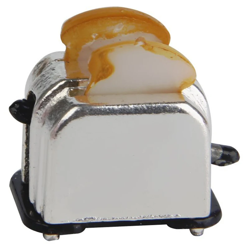 

New 1/12 Dollhouse Miniature Decoration Bread Maker with 2 Piece of Bread