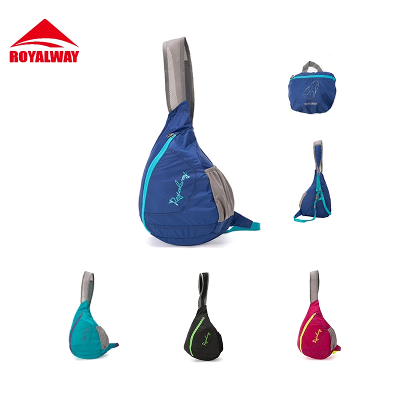 

ROYALWAY Men Women Outdoor Bags Hiking Sports Cycling Triangle Messenger Bag Shoulder Sling Cross Body Bag#RPBB0300G