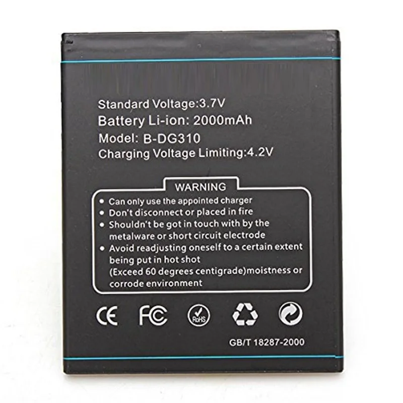New-B-DG310-phone-battery-For-DOOGEE-DG310-BDG310-2000mAh-High-Quality-Phone-Rechargeable-Batteries-with