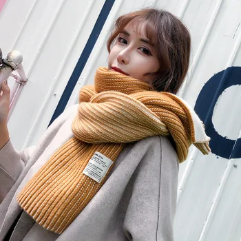 

Winter Women Solid Knitted Scarf Cashmere Scarves Shawls Soft Scarf Wool Pashmina Winter Warm Shawls Female Poncho Stoles