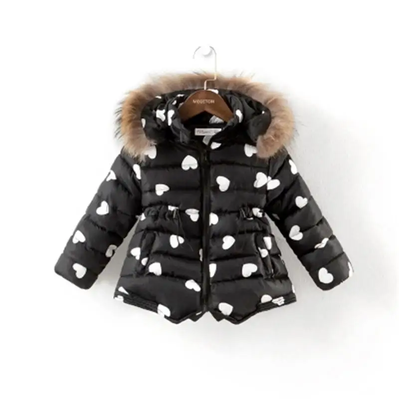 

Retail 2017 Thick Girls Cotton-Padded Clothes Winter Jacket Fashion Brand Winter Children Outerwear Toddlers Kids Coats AA1735