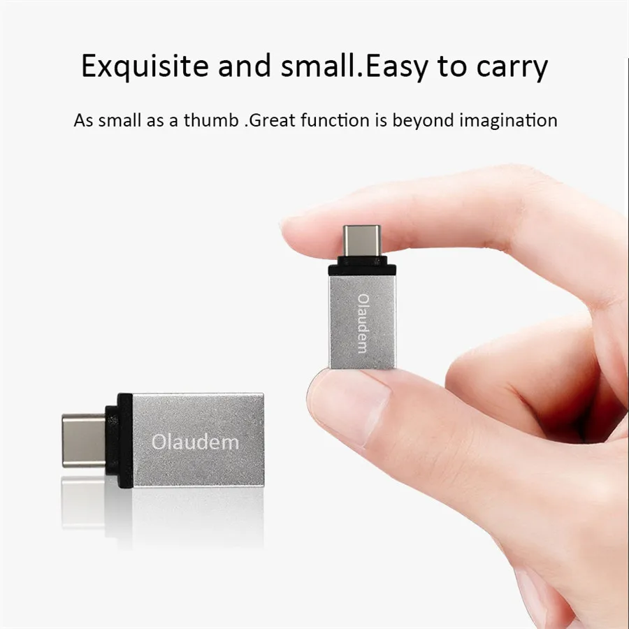 Olaudem USB 3 1 OTG Тип C кабель металлический Адаптер кабели для мобильных телефонов