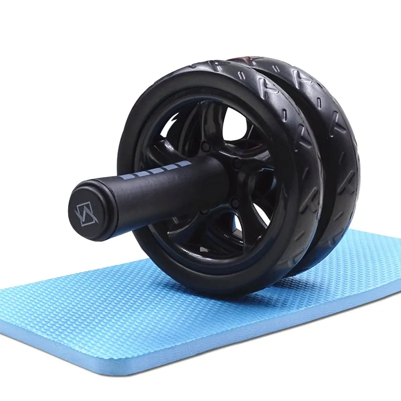Брюшное колесо с ковриком без шума мышц двухколесное брюшное колесо тренировки addominiali фитнес-Упражнение тренировочное оборудование