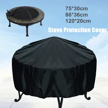 Водоотталкивающий для патио крышка ямы черный УФ протектор гриль барбекю приют открытый сад двора круглый балдахин мебель чехлы 3 размера