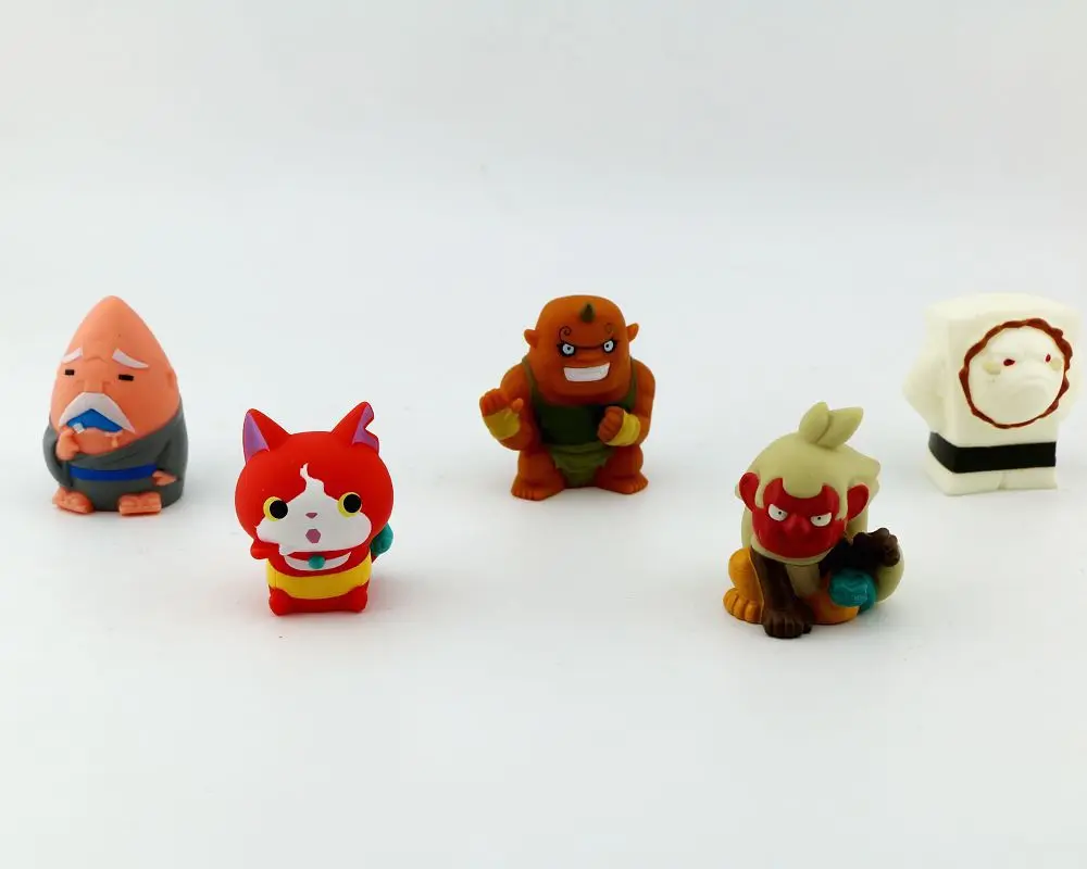 10-200pcs 5cm yo kai watch toy Japanese youkai watch anime reloj yo-kai watch rubber doll Action Figure Collection toys for kids