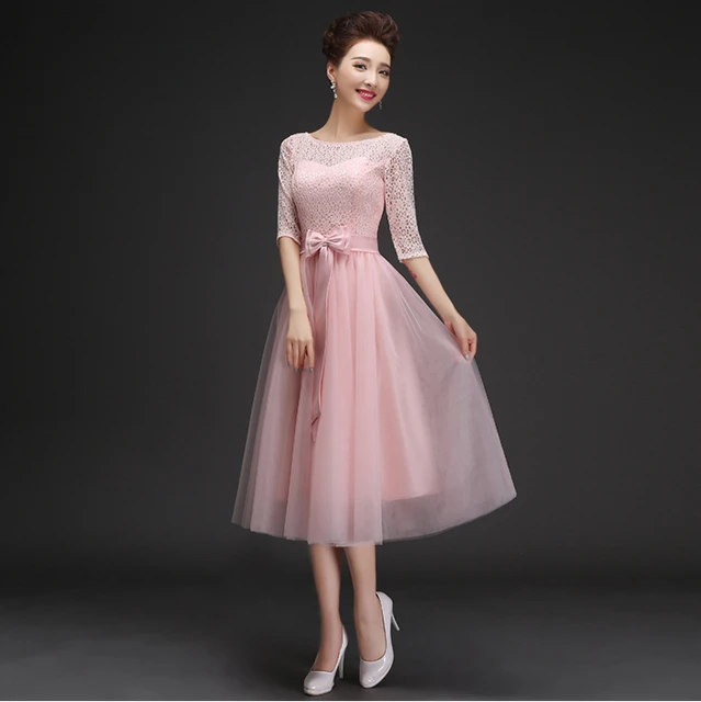Pink puffy vestido formal corto elegante hermosos vestidos