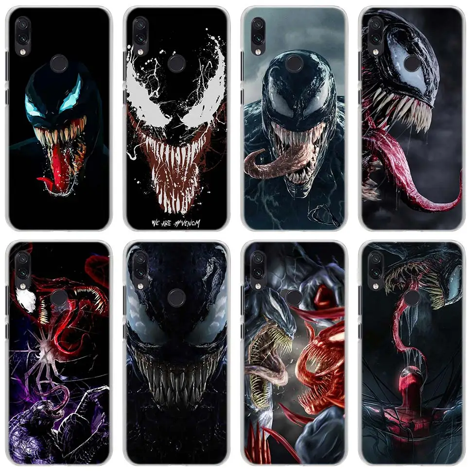 

Venom MARVEL Phone Cases for Xiaomi Redmi Note 7 5 6Pro 4X 5 5A 6A Mi A1 A2 8 Lite Hard back case cover