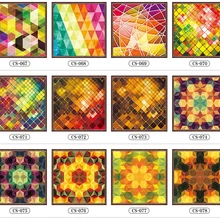 Цветная стеклянная оконная фольга, пленка, наклейка, церковная матовая, нестандартный размер, пятнистая, статическая домашняя декоративная пленка для мебели