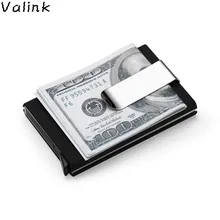 Valink Повседневная банковская кредитная карта посылка держатель для карт Визитная Карточка Чехол для карт с зажимом для денег Carteira Masculina Feminino Valink Повседневная банковская кредитная карта посылка держатель для карт Визитная Карточка Чехол для карт с зажимом для денег Carteira Masculina Feminino