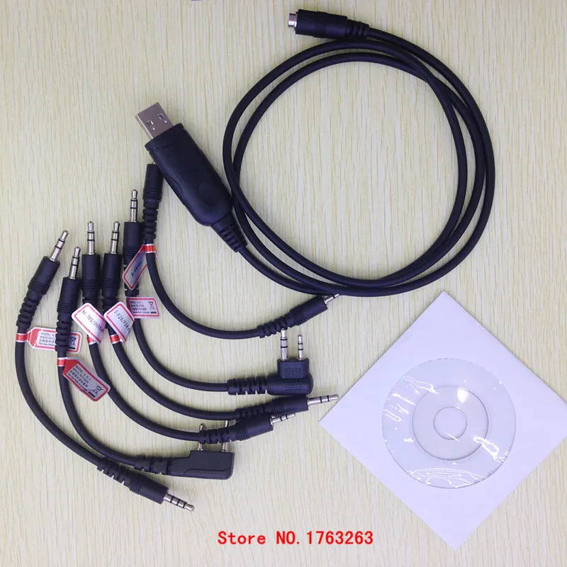 Многофункциональный USB-кабель 6 в 1 для icom kenwood baofeng motorola yaesu hytera walkie talkie cd driver |