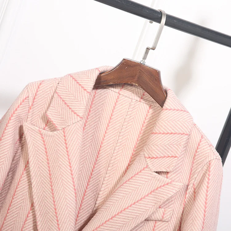 Manteau Pour Color Femmes 2018 apricot Pink Automne De gray Européenne Mode Marque Designer 11l589 hiver Vêtements Défilé T7qwawfx8
