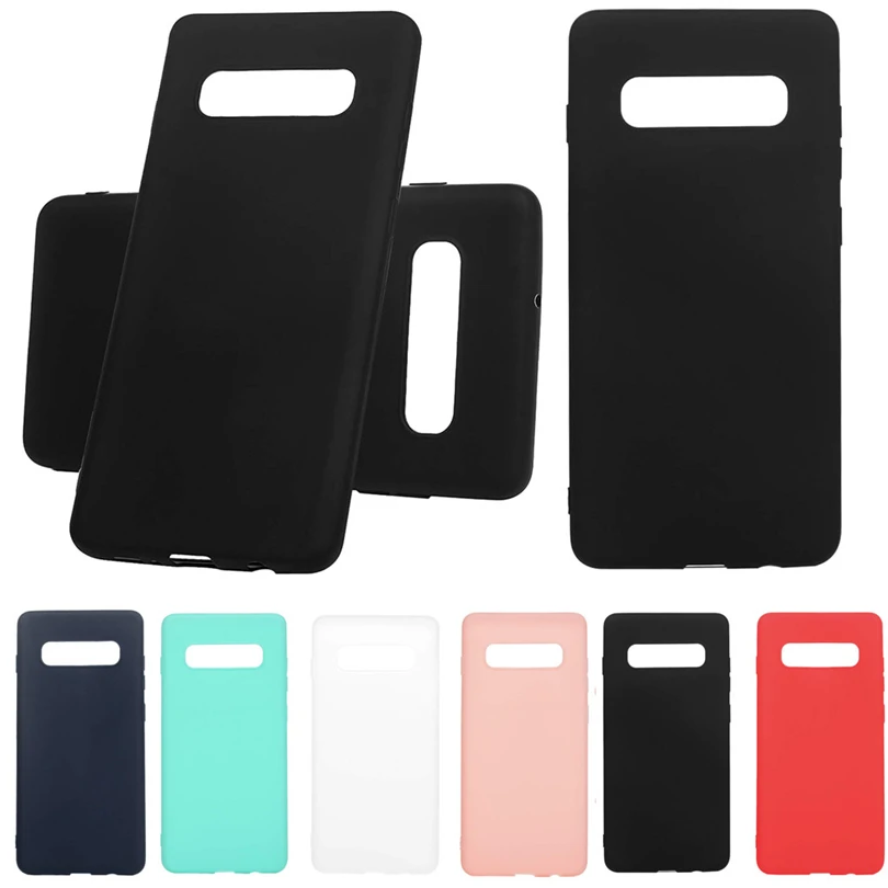 

Mobile phone back case cover for Samsung Galaxy s10 Plus 6.4 inch Soft Silicone TPU Case Slim high-quality Cover multicolor A20