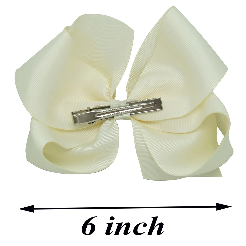 US $20.14 32 PcsLot 6 Fashion Handmade Solid Grosgrain Ribbon Hair Bow For Kids Girls Boutique Hair Accessories Hairgrips