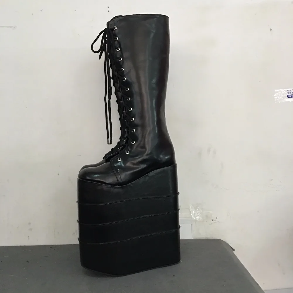 lolita PUNK shoes Custom size shoe shoes lace punk super high-heeled black boots 1218 round platform shoes lolita PUNK shoes Custom size shoe shoes lace punk super high-heeled black boots 1218 round platform shoes