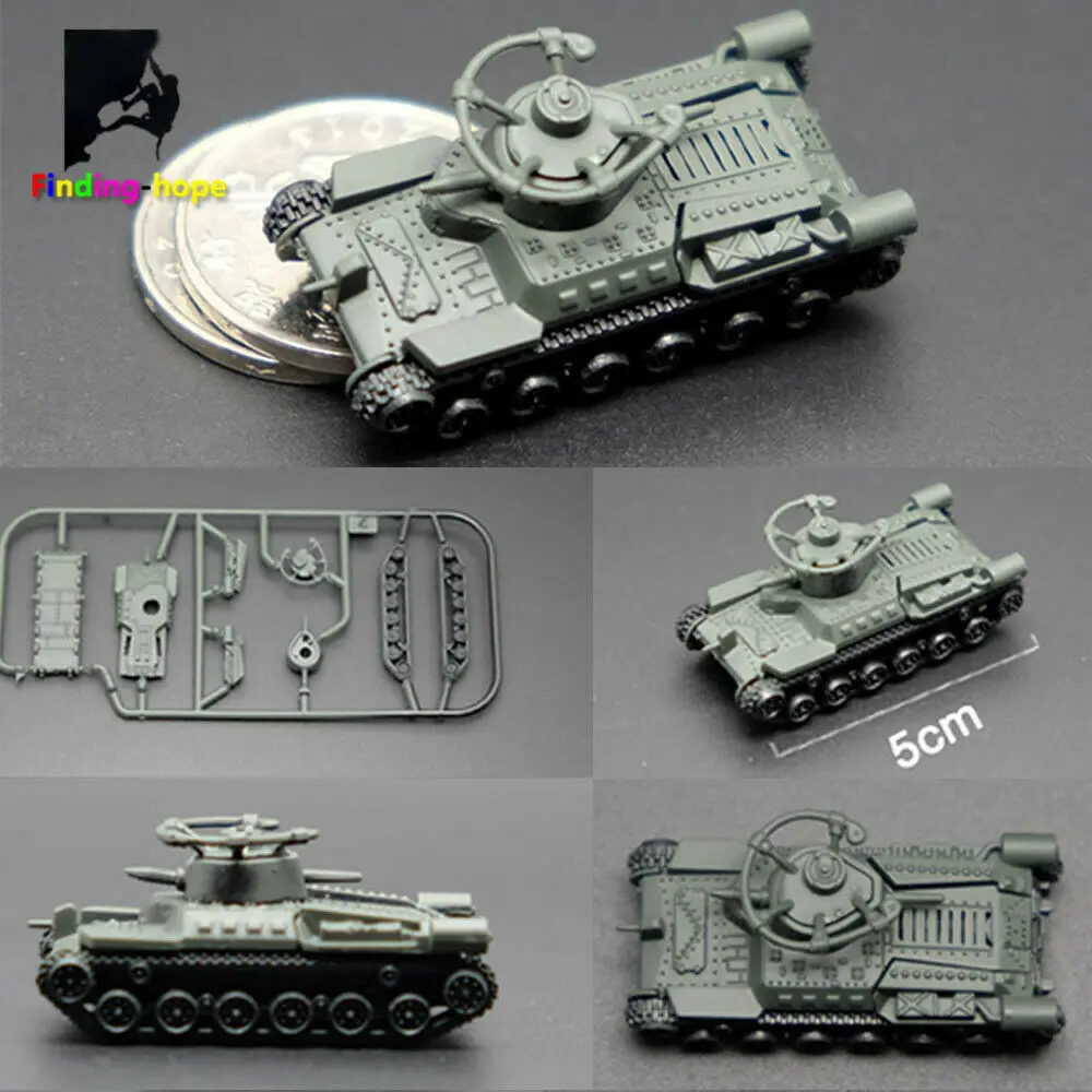 1/144 Scale 4D Assemble Tank Model Panzerkampfwagen T-34/85 AMX-30MAIN Building Bricks World War Military Army Battle Tank 10