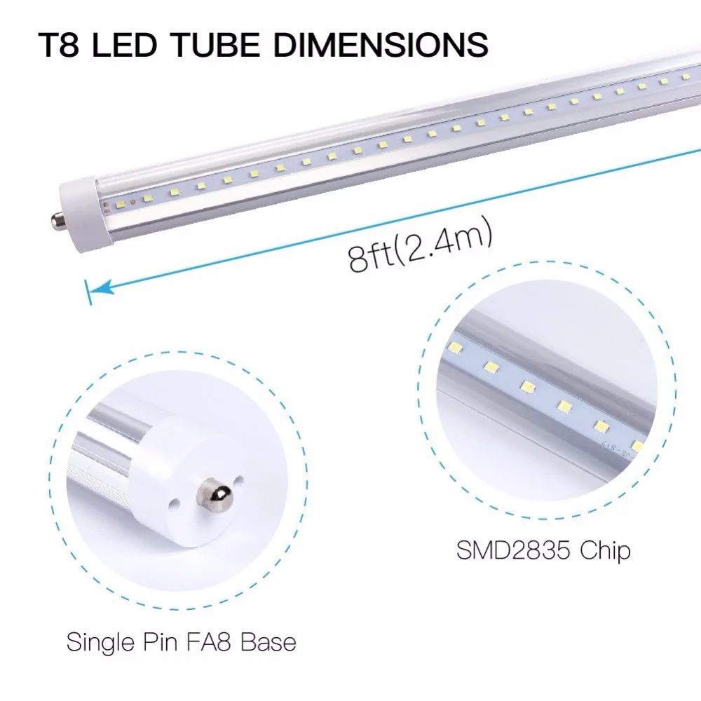 T8 T10 8ft Led Light Single Pin Fa8 Base 6000k 4500 Lumens Fa8zheng Fan 001 Qq20171107155025 Qq20171106184955 61djj00thxl