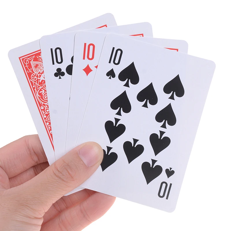 Высокое качество 1 набор(4 шт карты) фокусы 10 трансформатор к карточке магический реквизит 10 изменение магических комплектов крупным планом карточка