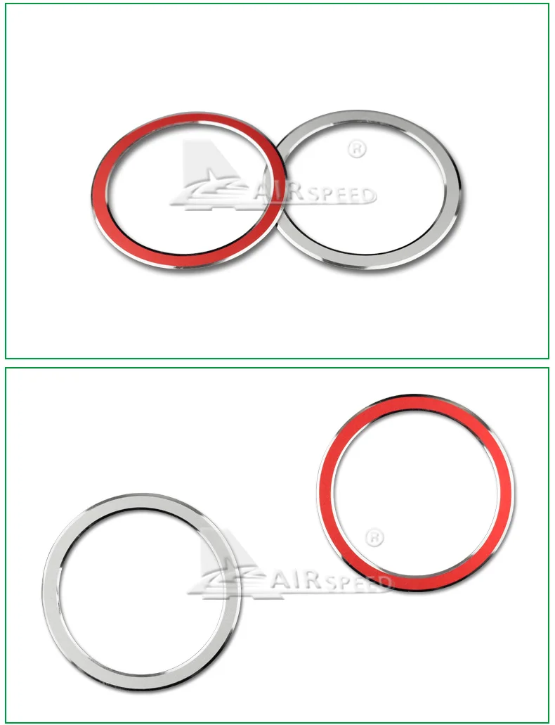 Airspeed for BMW E60 2008-2010 Car Ignition Keyhole Ring Trim Metal Interior Decorations 5 Series Accessories Car Styling (4)