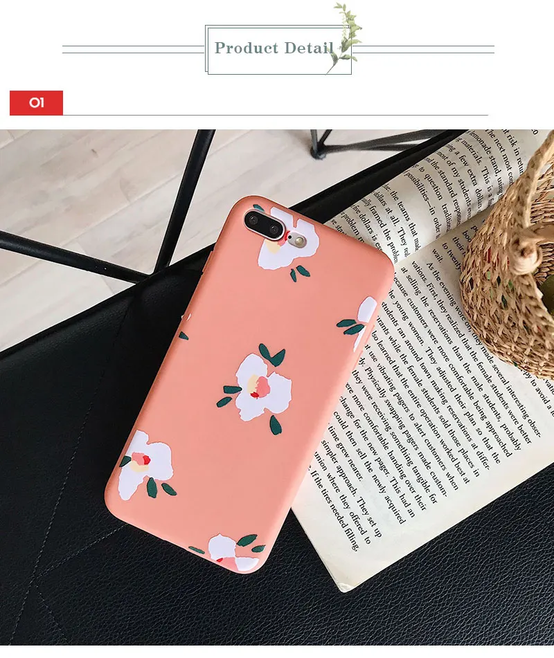 Flower Floral Soft Silicone For iPhone 6 7 8 Plus 6S X Cases Soft Cover Phone Case For iPhone XS XR Max 6 S Plus Cases Coque TPU (14)