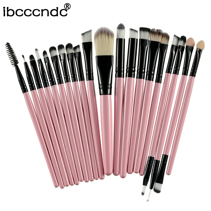 

Professional 20Pcs/set Soft Makeup Brushes Foundation Eyeshadow Eyeliner Lip Make Up Multipurpose Eye Brushes Set Cosmetic Tools