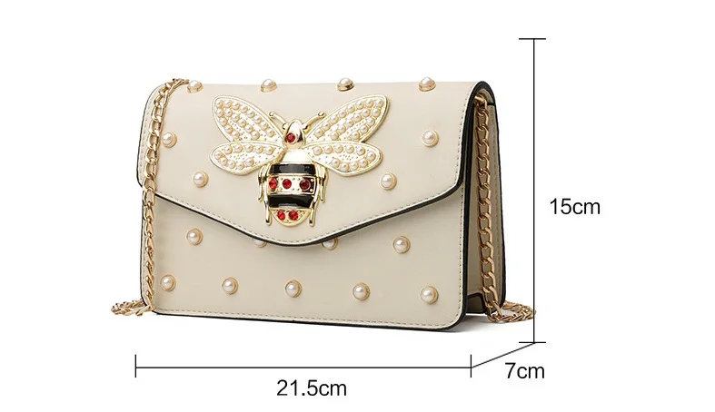 Новые модные женские сумки, сумка-мессенджер, новая брендовая кожаная женская сумка на плечо, роскошная Бриллиантовая маленькая пчелка, женские сумки на ремне