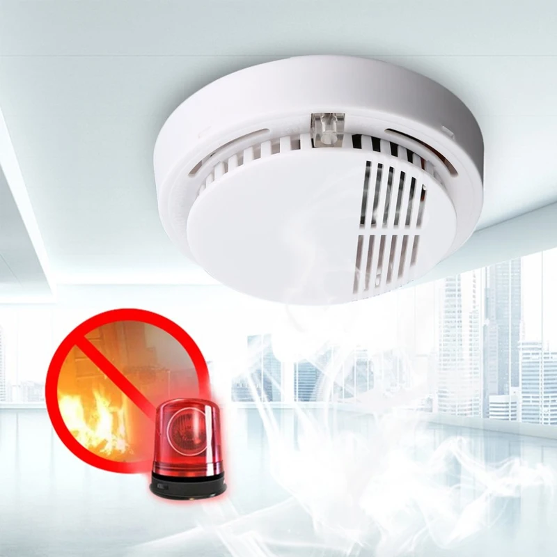 85 дБ пожарный извещатель охранная сигнализация датчик независимый беспроводной дымовой монитор для безопасность домашнего офиса