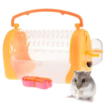 

Portable Pet Carring Cases Small Pet Travel Bag Hamster Carrier Breathable Shoulder Bags Strap Small Animal Supplies For Outdoor